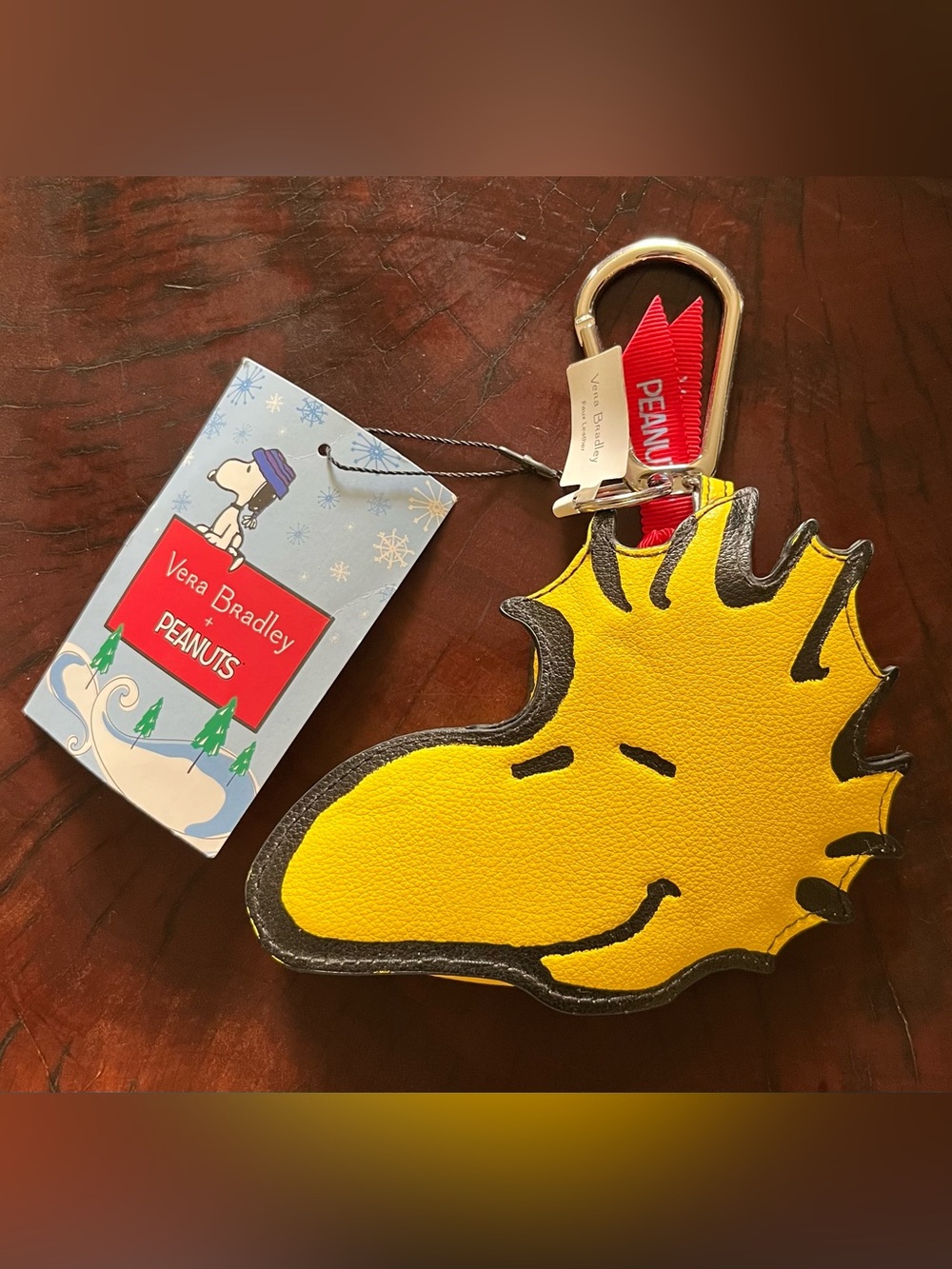NWT Vera Bradley Peanuts Woodstock Bag Charm Coin Purse - Picture 2 of 5
